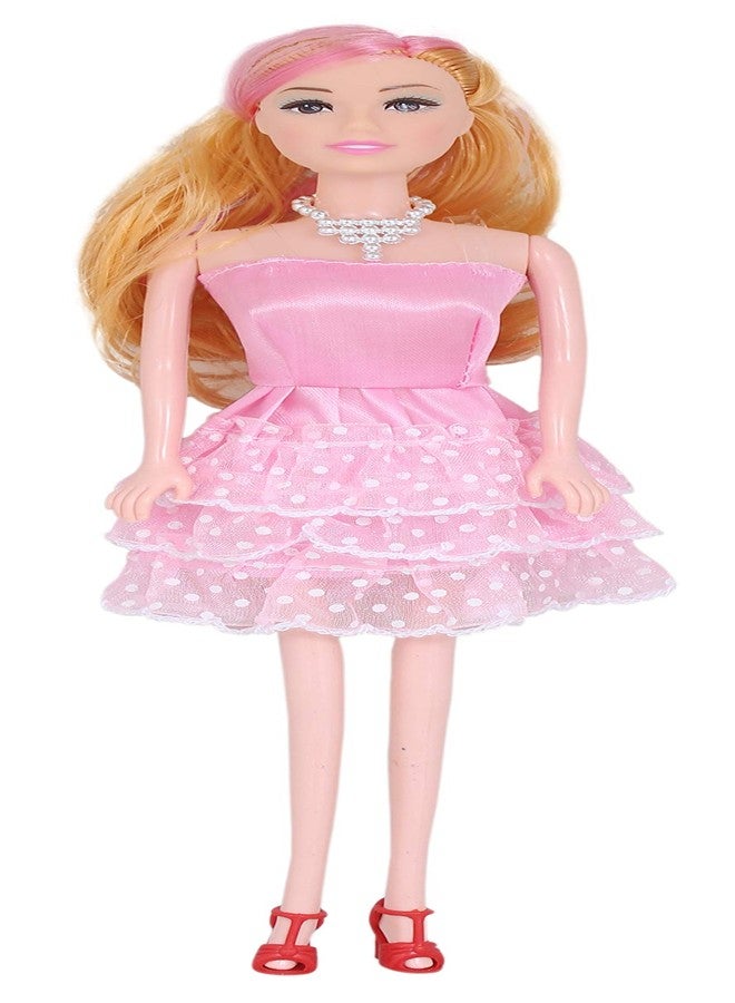 Tickles Fashion Stylish Doll with Friend Pretend Play Toy for Kids Girls Birthday Gift (Size: 30 cm Color: Pink) - Image 2